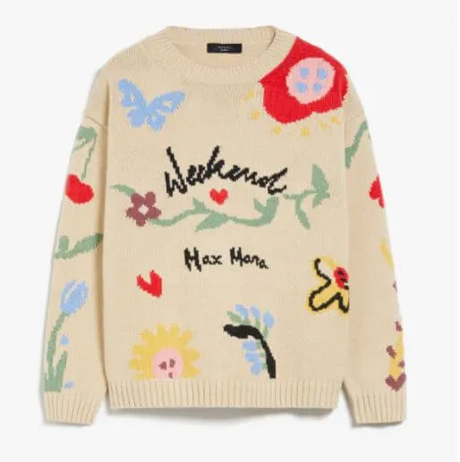 -Maglia in cotone ad intarsio MaxMara Weekend