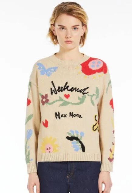 -Maglia in cotone ad intarsio MaxMara Weekend