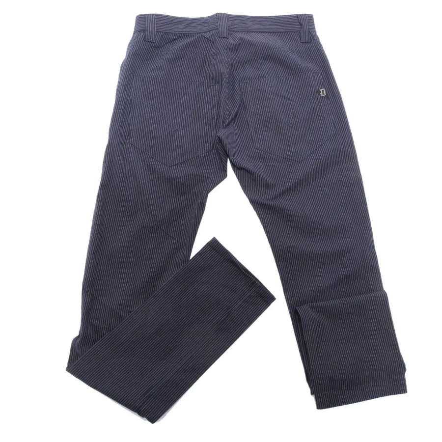 0047AI pantalone uomo DONDUP men trouser cotton stripes blue