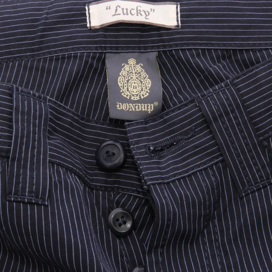 0047AI pantalone uomo DONDUP men trouser cotton stripes blue
