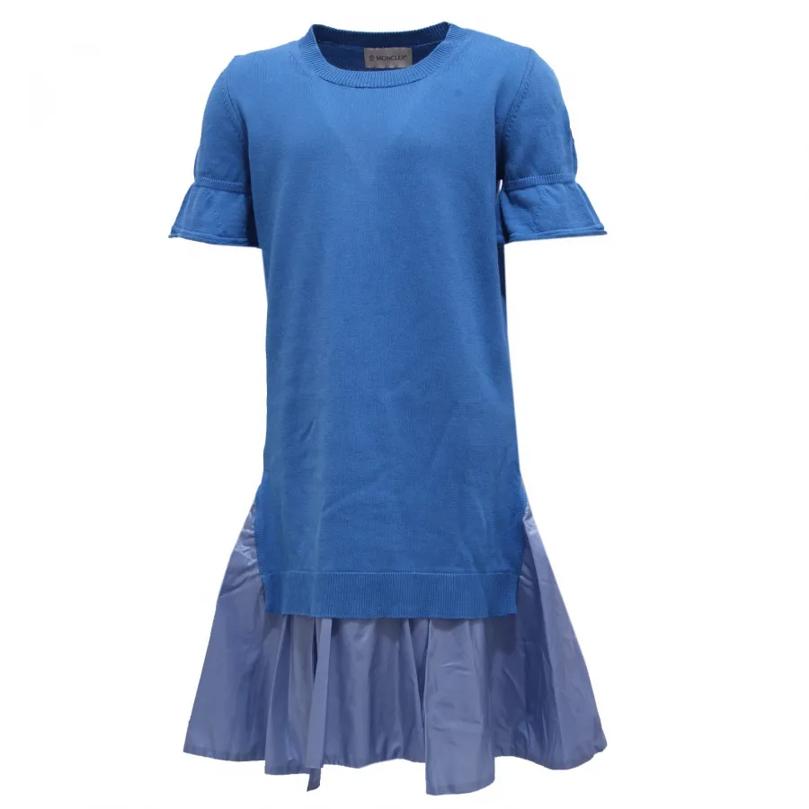 0235Y abito bimba girl MONCLER light blue cotton dress