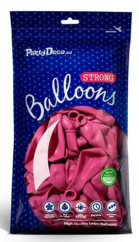 100 palloncini rosa pastello 12cm