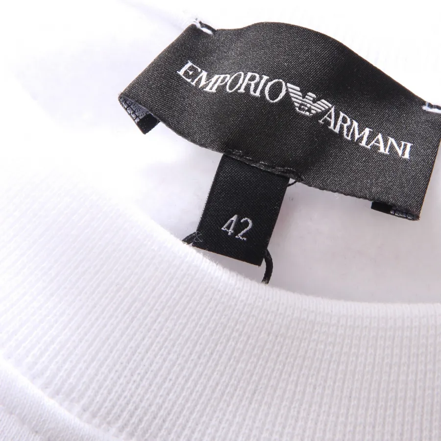 2403AE felpa donna EMPORIO ARMANI white mix cotton sweatshirt
