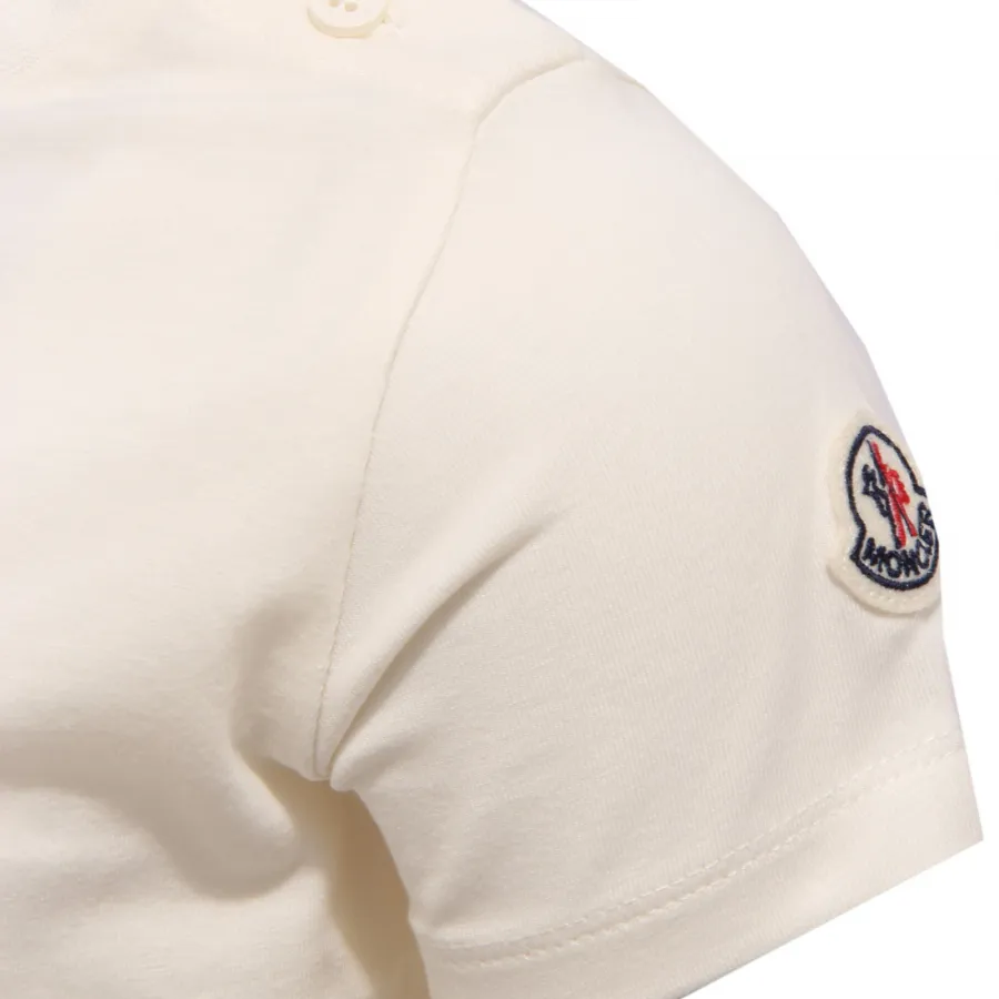 4222X maglia GIRL bimba MONCLER girl ivory t-shirt