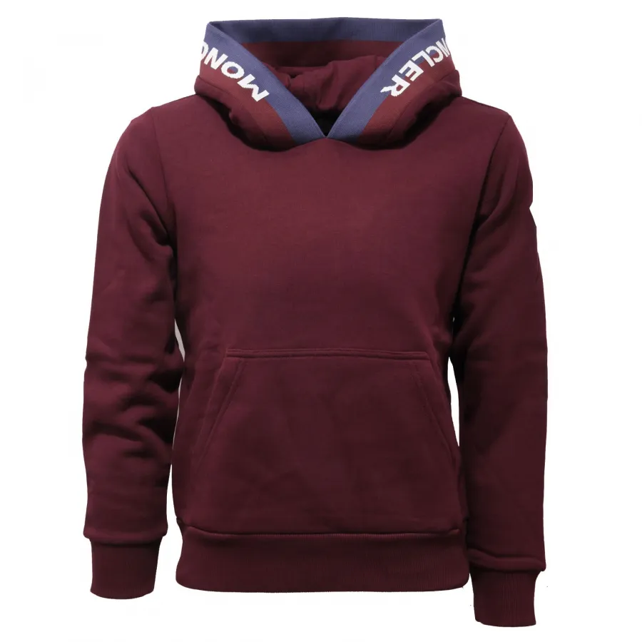 4733AC felpa bimbo boy MONCLER bordeaux cotton sweater