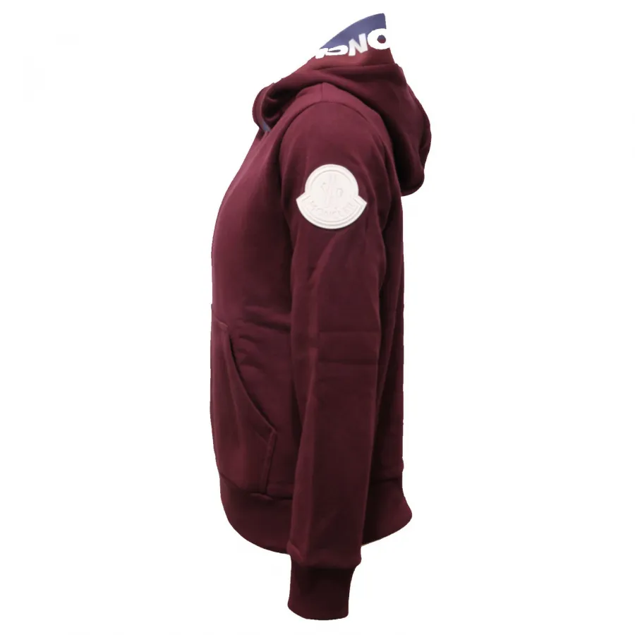 4733AC felpa bimbo boy MONCLER bordeaux cotton sweater