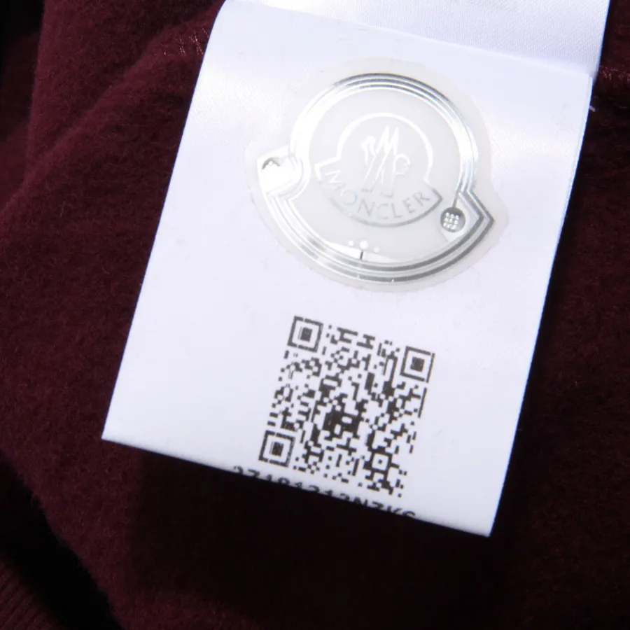 4733AC felpa bimbo boy MONCLER bordeaux cotton sweater
