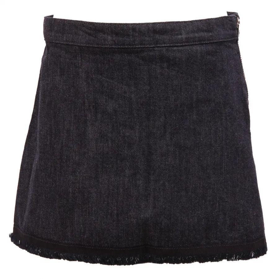 5648V gonna bimba MONCLER jeans blue skirt girl kid