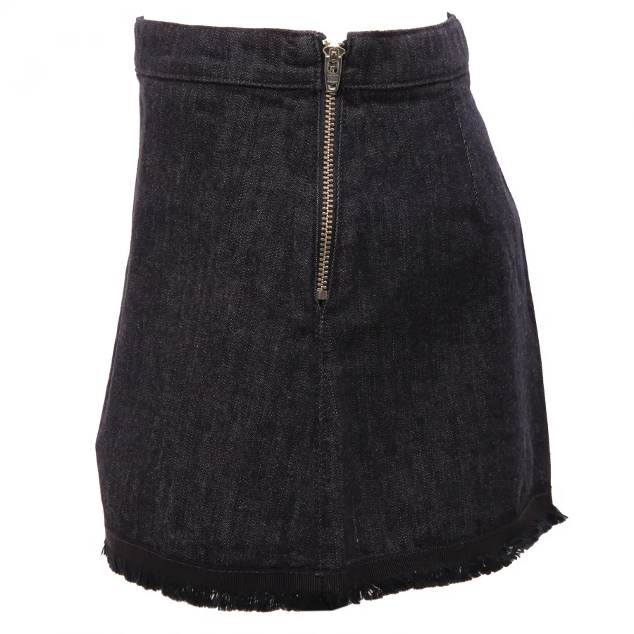 5648V gonna bimba MONCLER jeans blue skirt girl kid