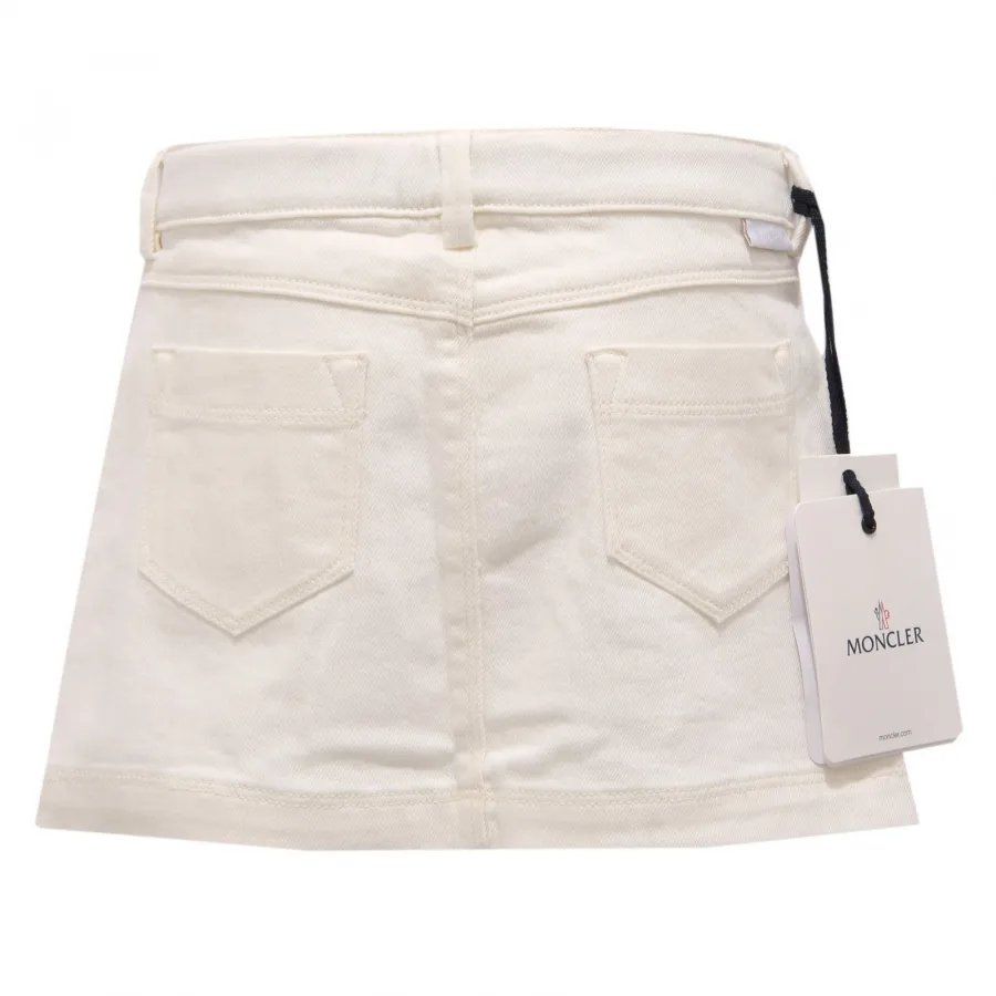 5657V gonna bimba MONCLER jeans avorio skir girl kid