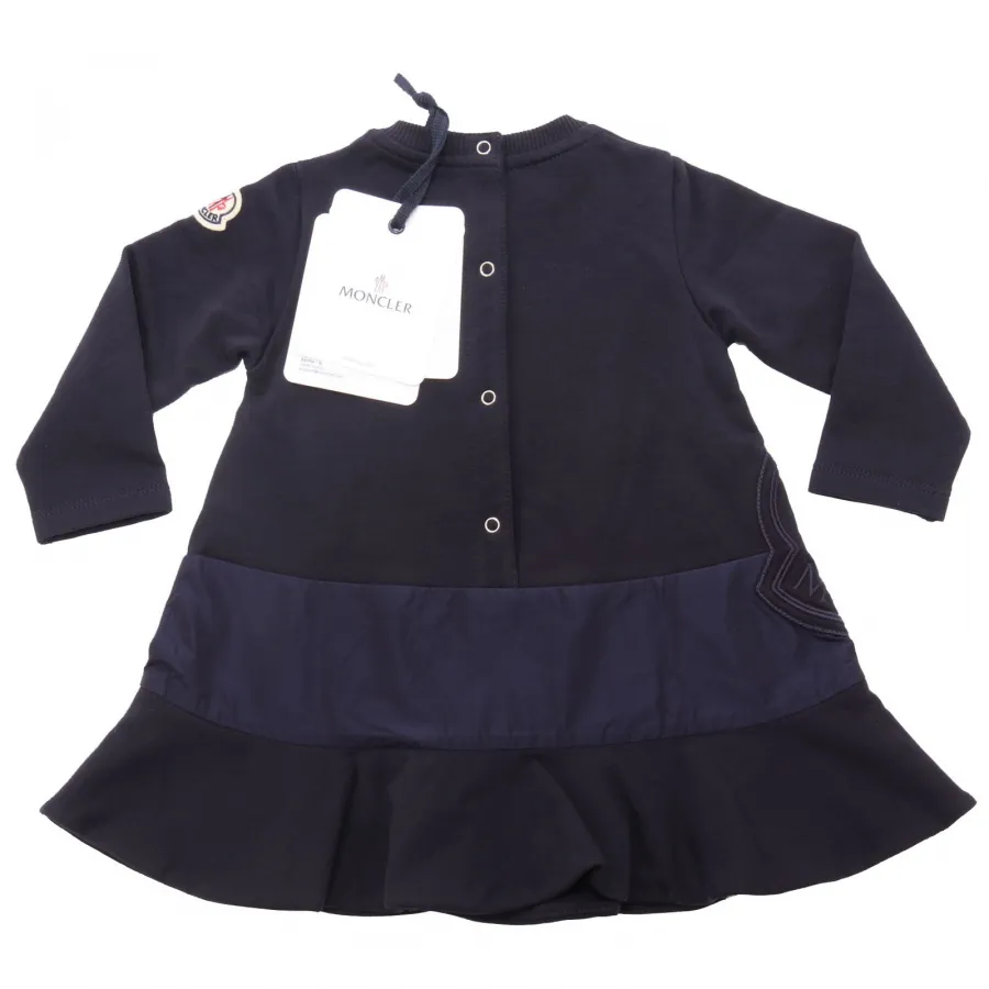 6588AC abito bimba girl MONCLER blue cotton dress kid