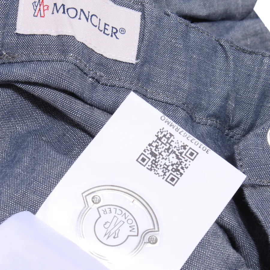 7028Y gonna bimba GIRL MONCLER skirt cotton/linen blue