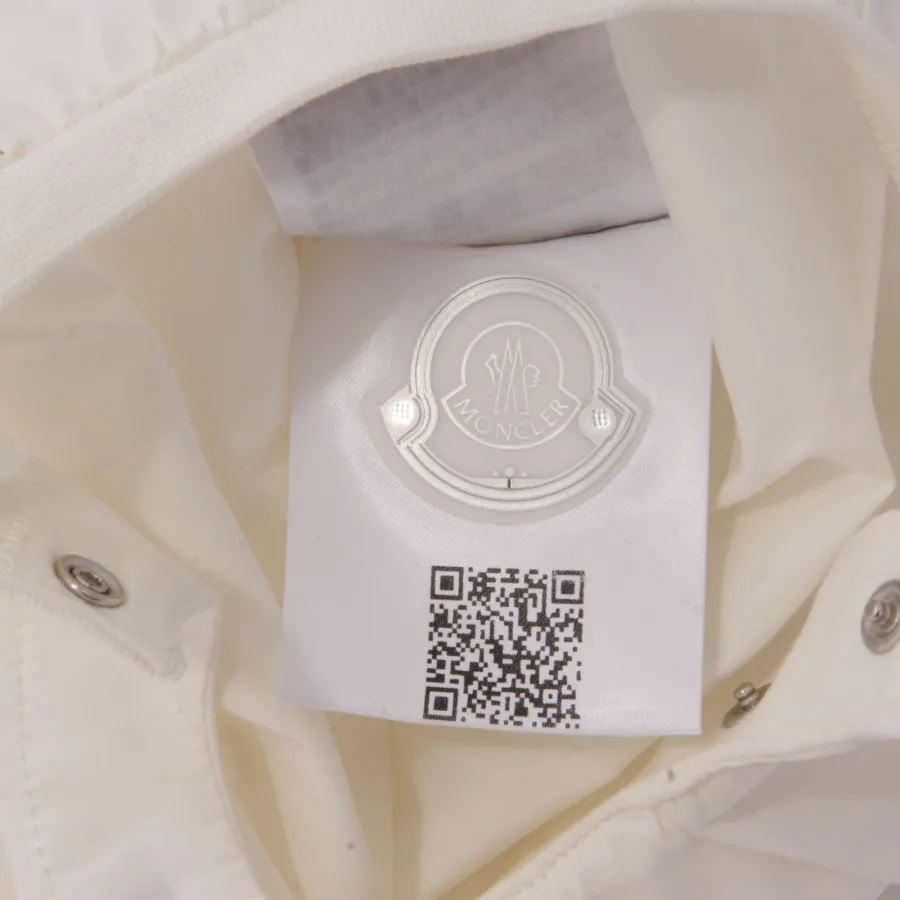 7815AH pagliaccetto bimba girl MONCLER off white cotton romper