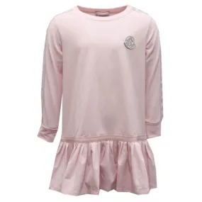 8267AH vestito bimba girl MONCLER pink cotton dress