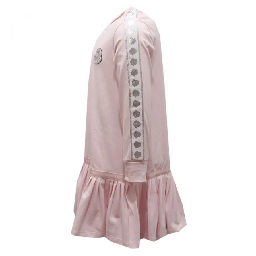 8267AH vestito bimba girl MONCLER pink cotton dress