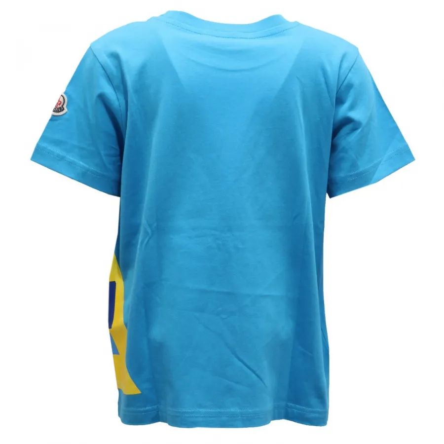 8420AH maglia bimbo MONCLER light blue t-shirt kids