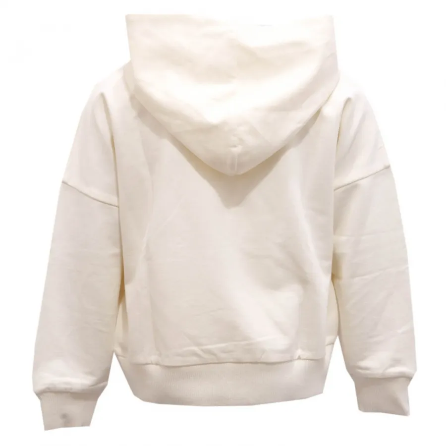 8490AH felpa bimba girl MONCLER off white cotton sweatshirt