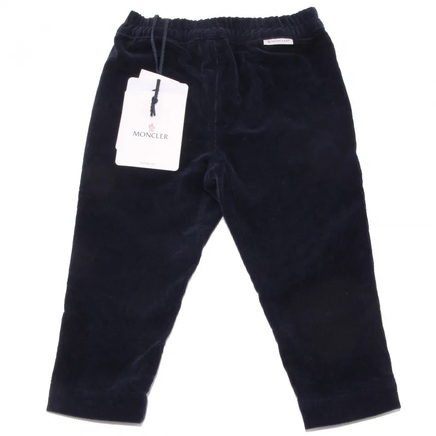 9958T pantalone bimbo MONCLER velluto blu trouser pant kid