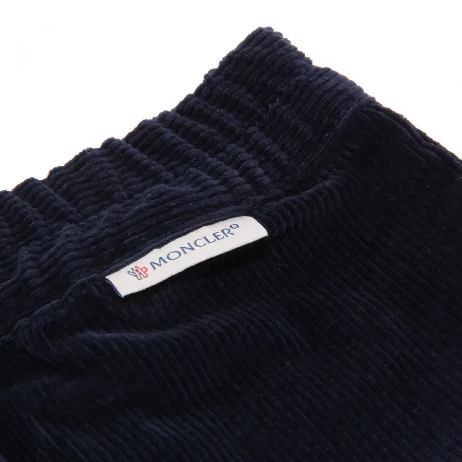 9958T pantalone bimbo MONCLER velluto blu trouser pant kid
