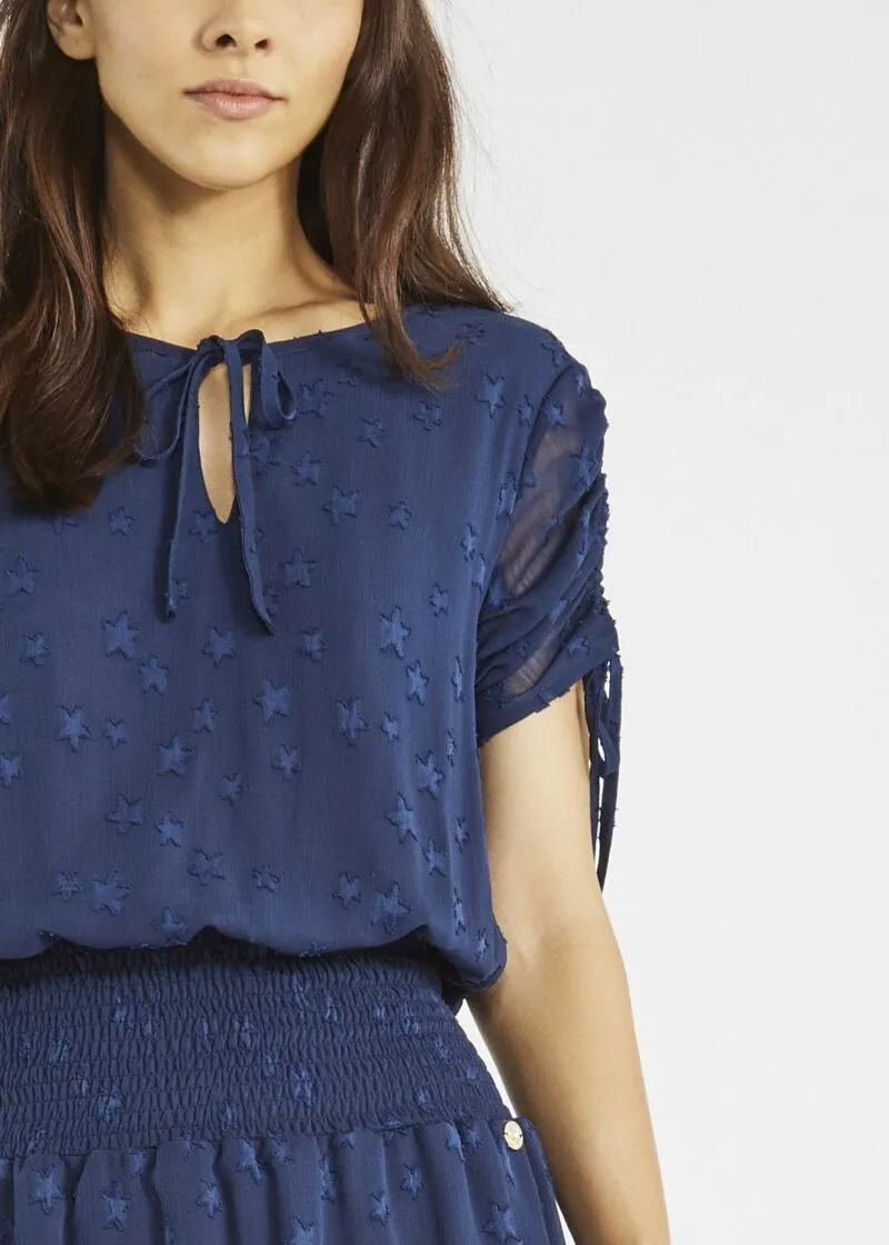 Abito a stelle jacquard