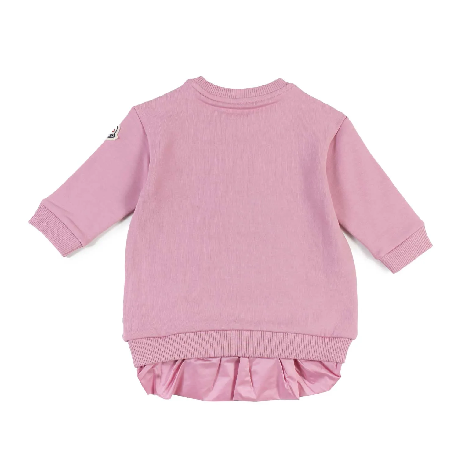 Abito Felpa Moncler Rosa Bimba E Neonata