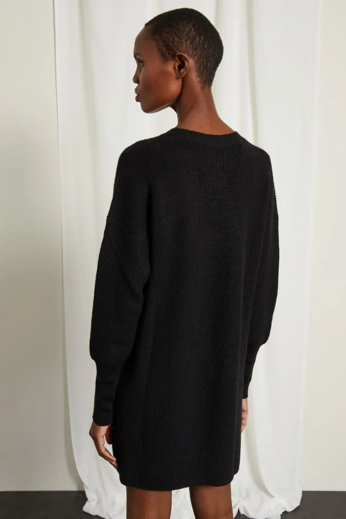 Abito in maglia con strass