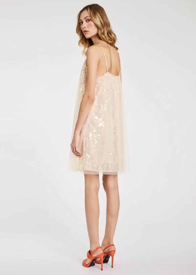 Abito in tulle e paillette