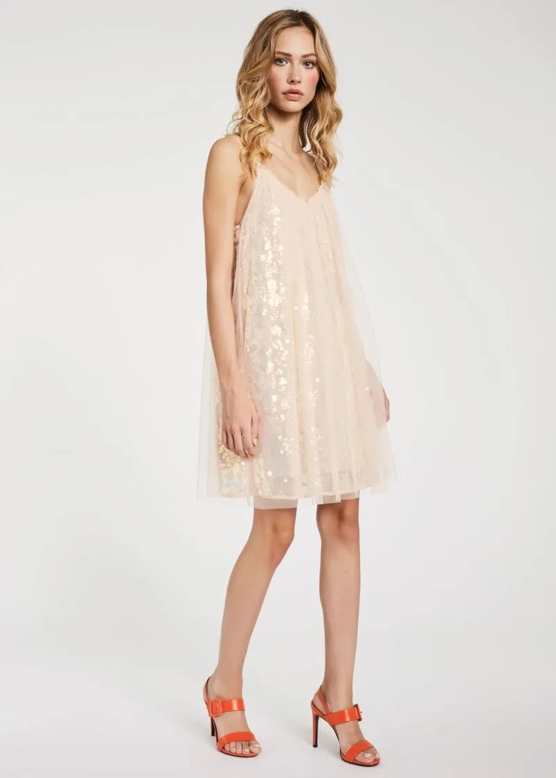 Abito in tulle e paillette