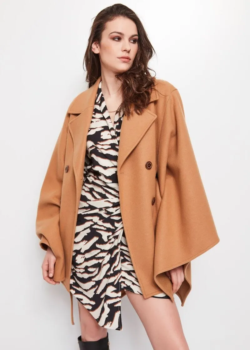 Abito in twill animalier