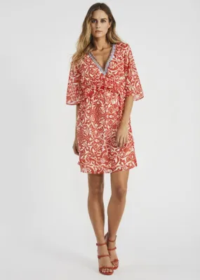 Abito kimono con ricamo