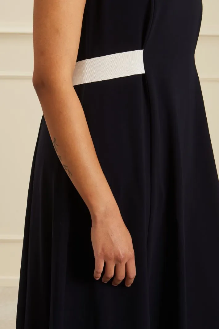 Abito midi in cady