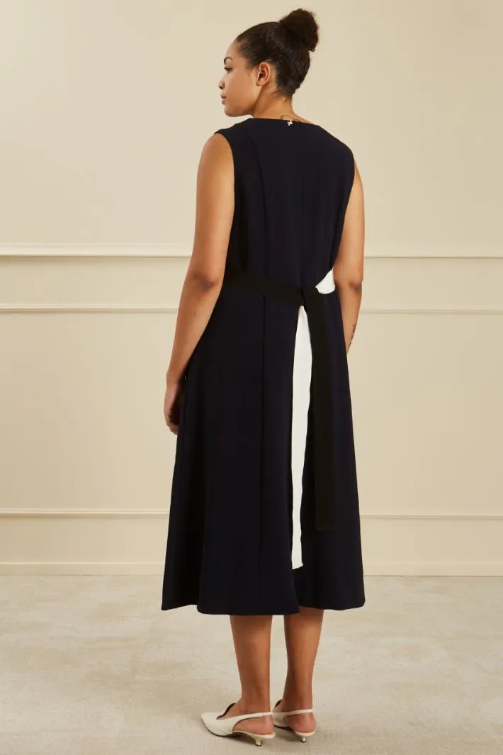 Abito midi in cady
