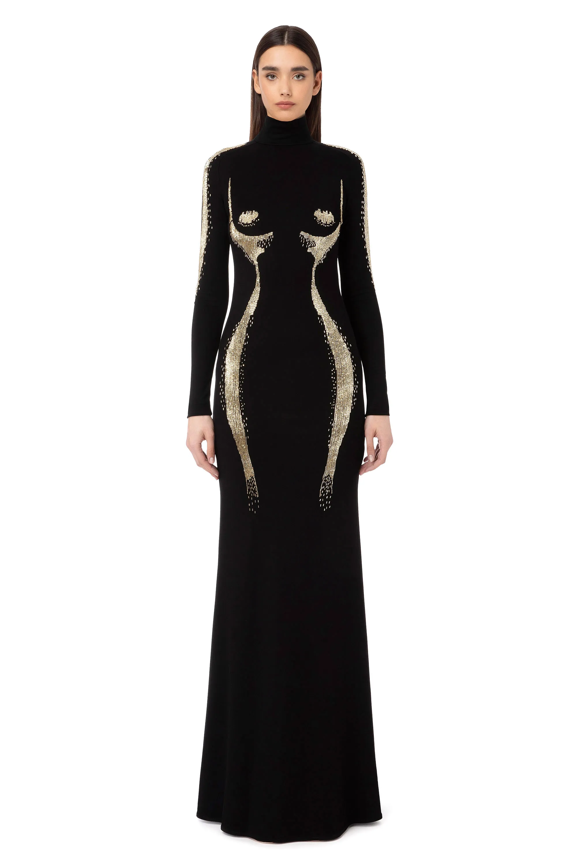 Abito red carpet silhouette femminile