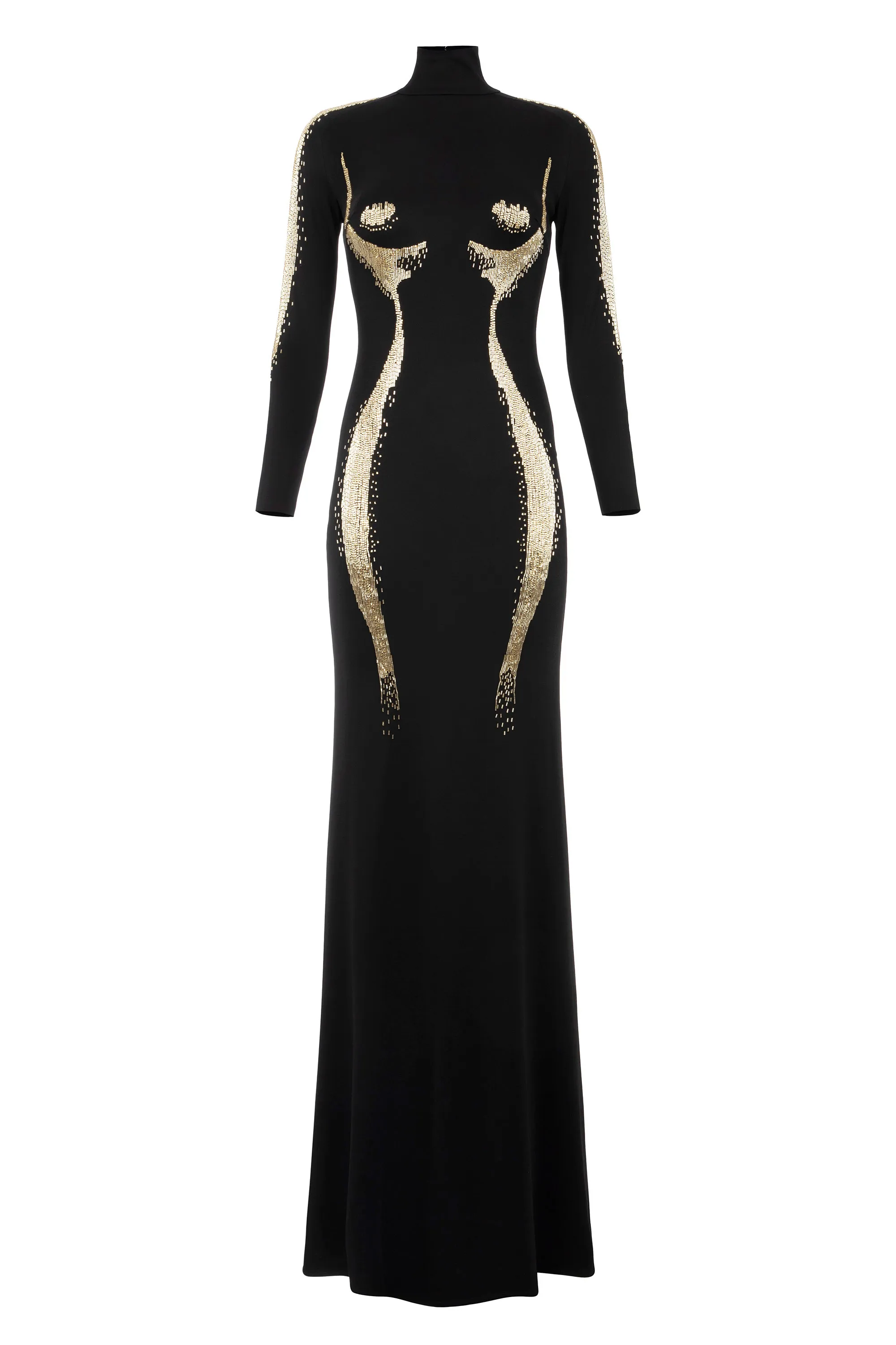 Abito red carpet silhouette femminile