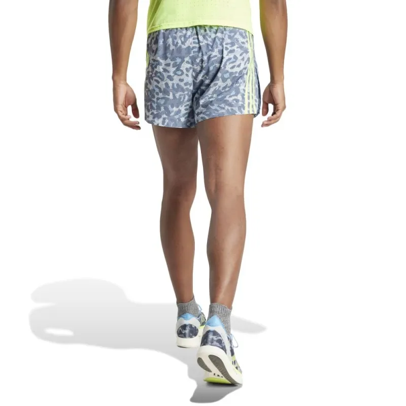 ADIDAS Pantaloncini Running Rtr Leopardati Blu Uomo