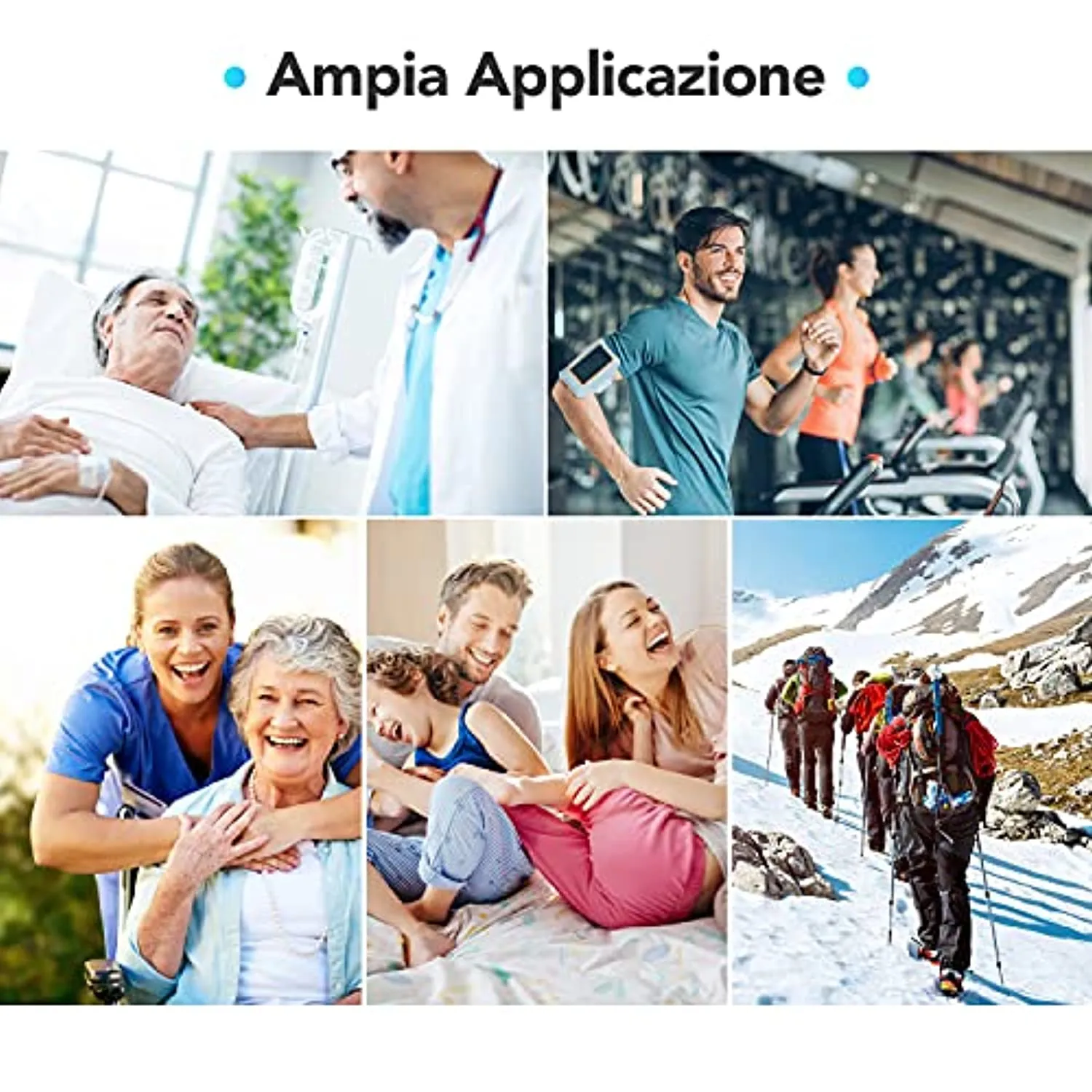AGPTEK Saturimetro da dito Professionale Ossimetro Portatile con Display OLED Pulsossimetro da Dito per Frequenza Del Polso e La