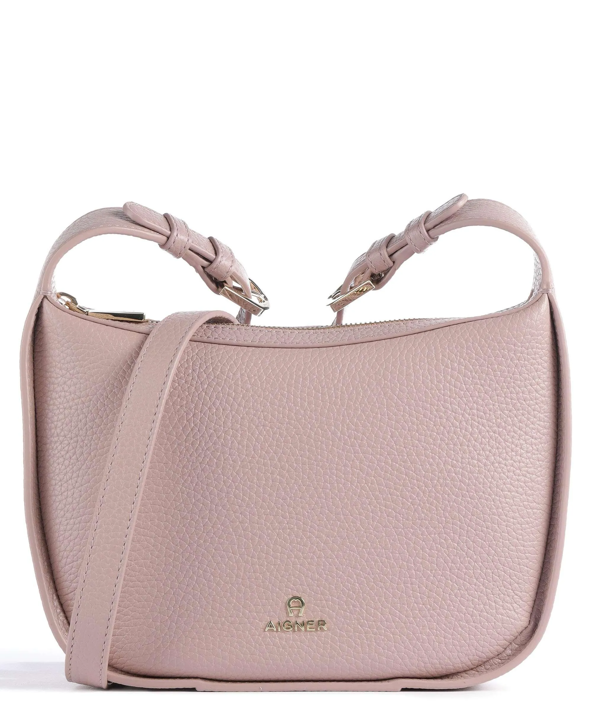  Aigner Ivy S Borsa a tracolla pelle di vacchetta grana rosa  
