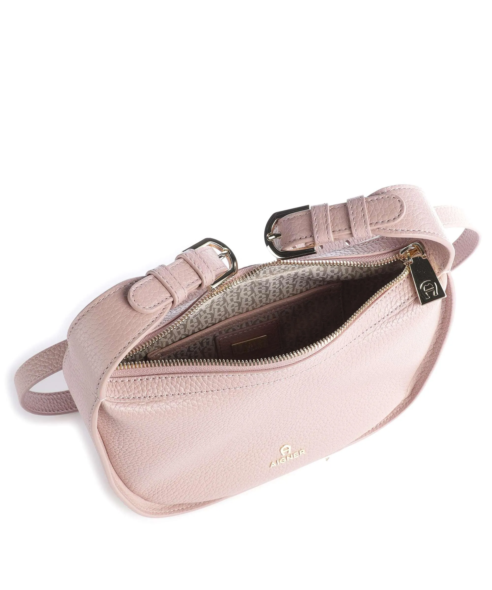  Aigner Ivy S Borsa a tracolla pelle di vacchetta grana rosa  