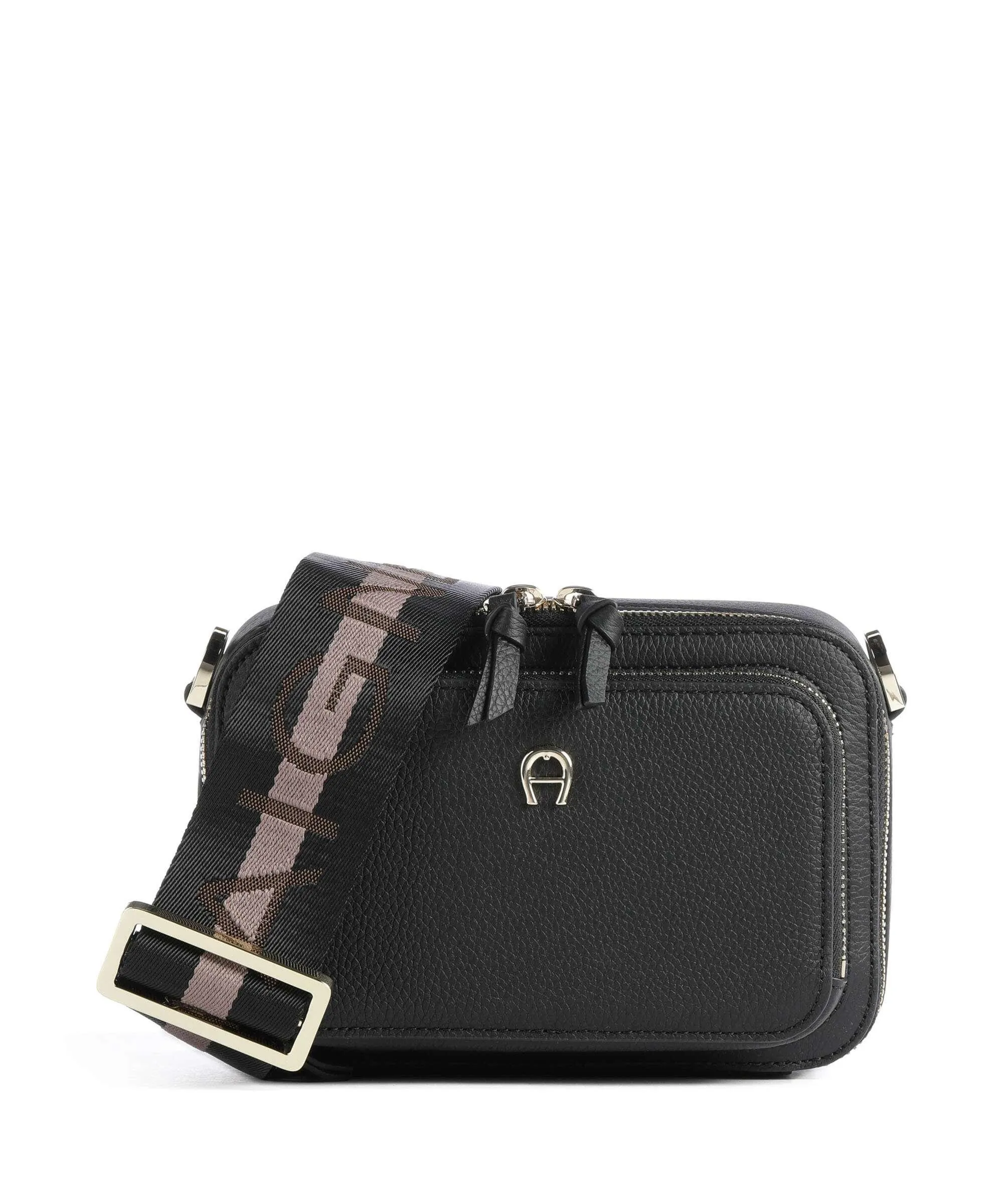  Aigner Zita S Borsa a tracolla pelle di vacchetta grana nero  