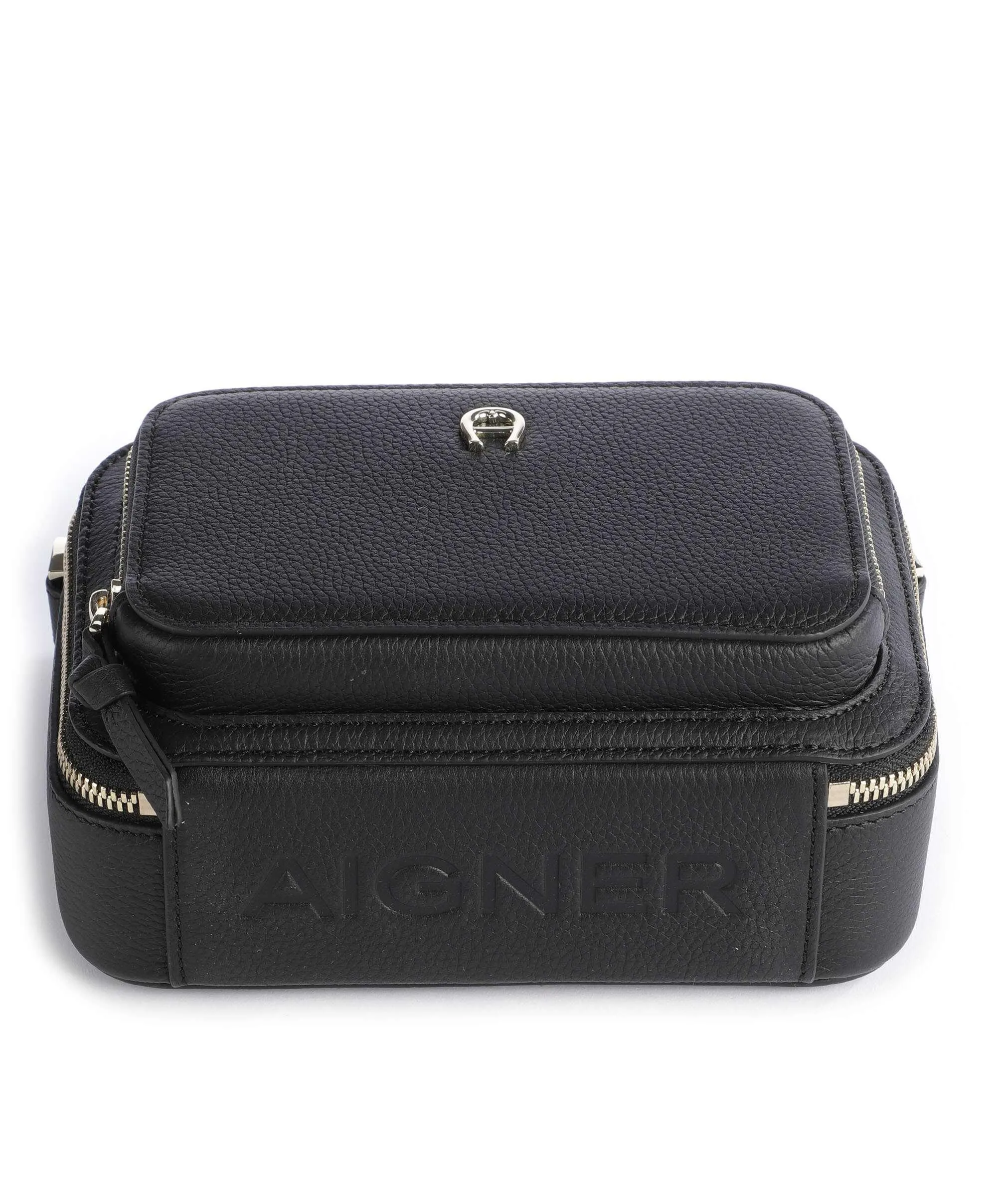 Aigner Zita S Borsa a tracolla pelle di vacchetta grana nero  