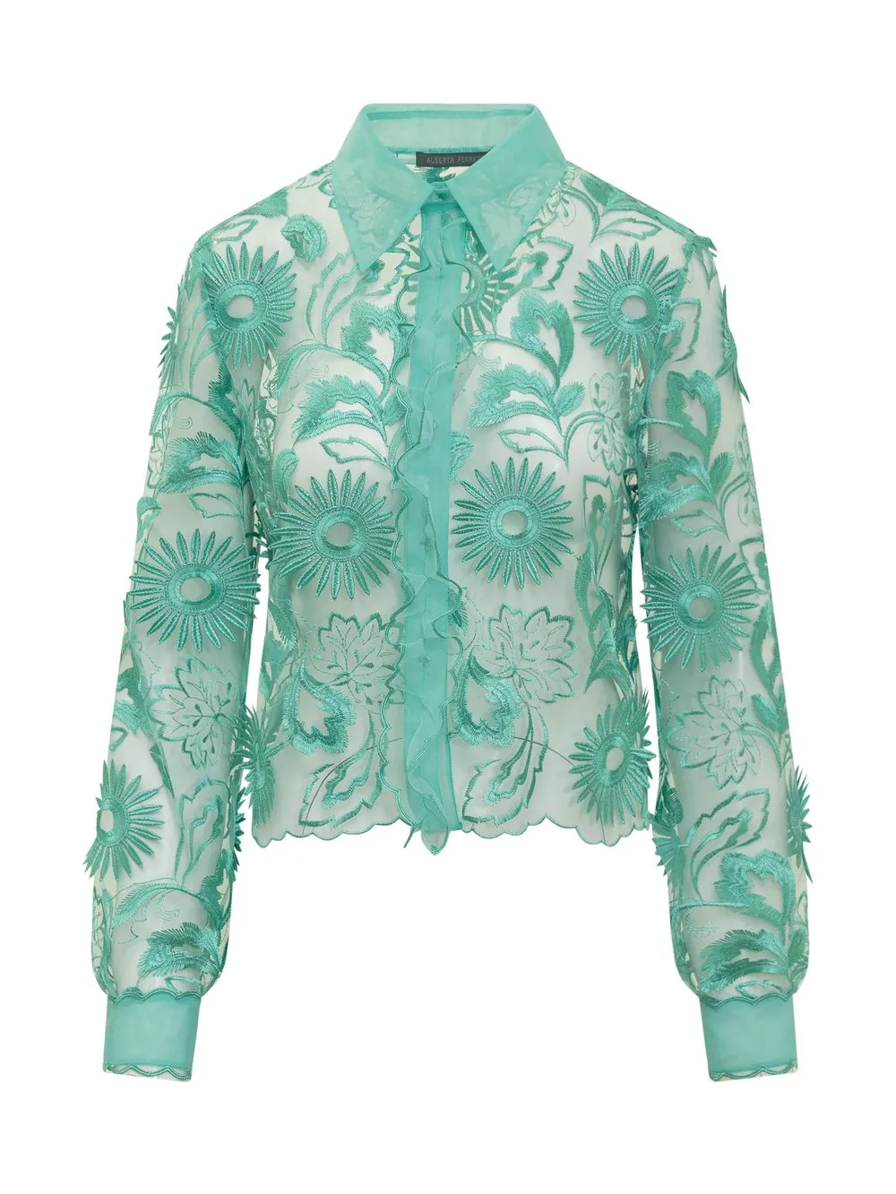 ALBERTA FERRETTI Camicia Sunflower Macramé 