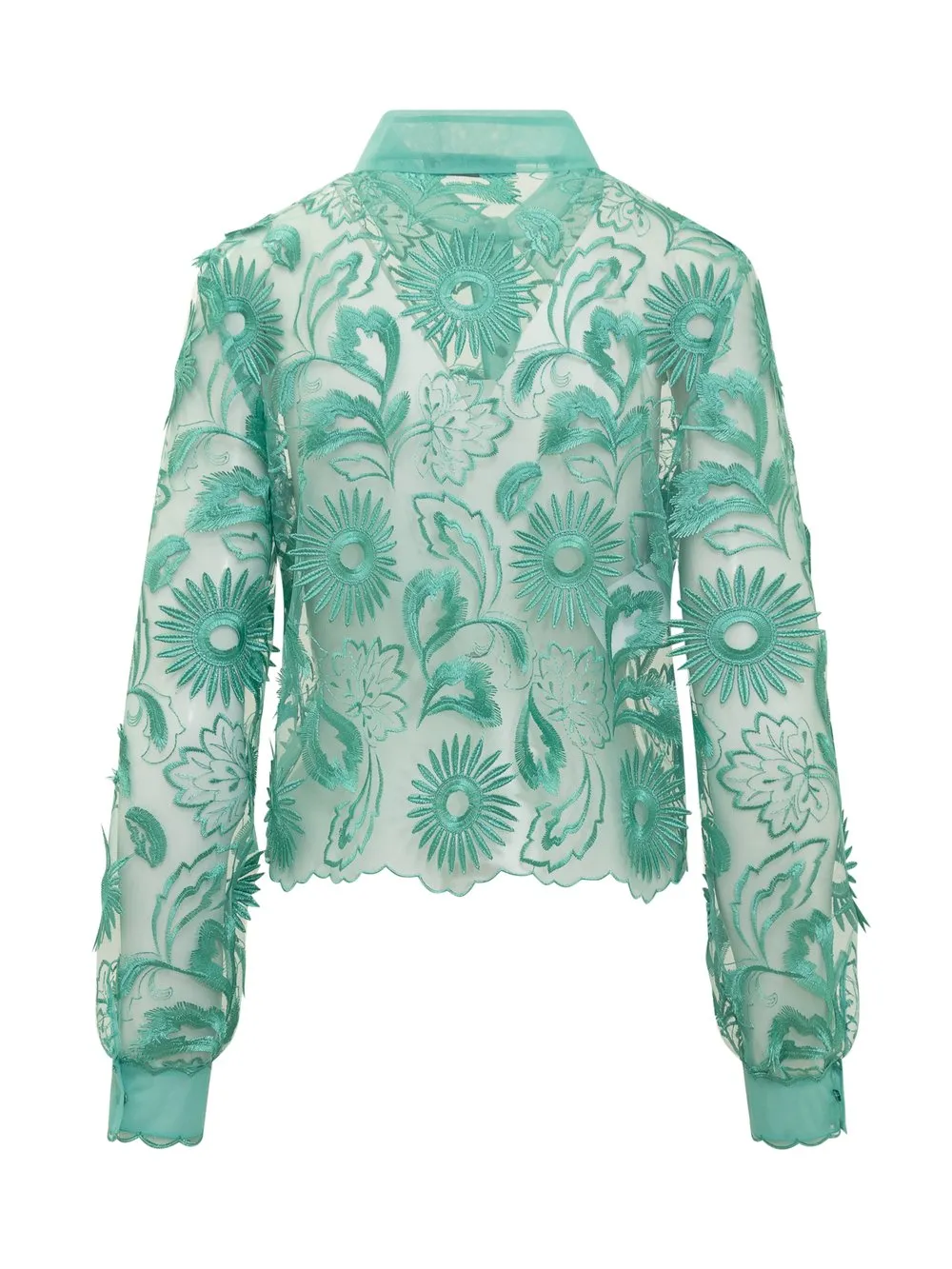 ALBERTA FERRETTI Camicia Sunflower Macramé 