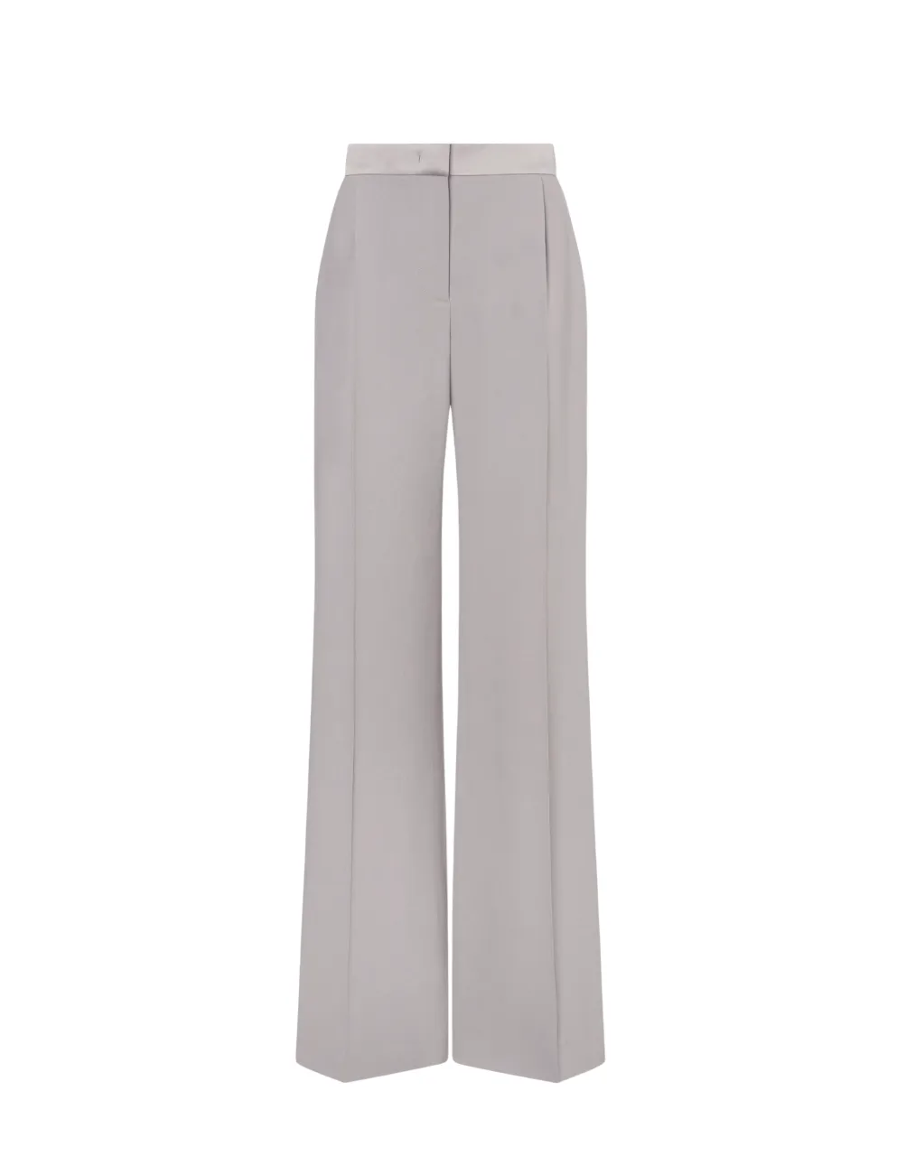 ALBERTA FERRETTI   PANTALONE GRIGIO IN SATIN