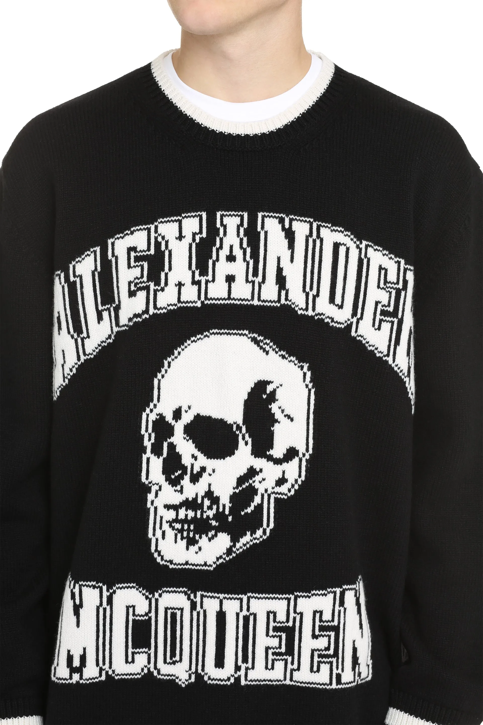 Alexander McQueen Maglione in lana e cachemire