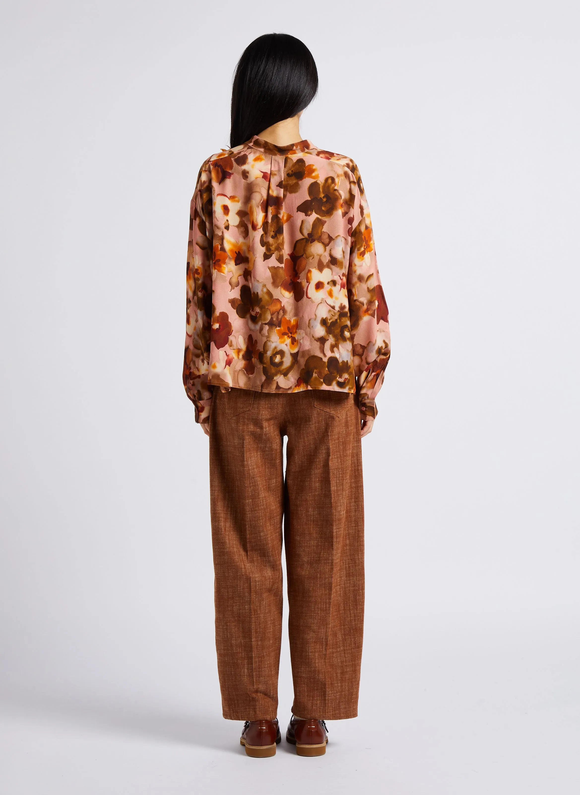  ATTIC AND BARN   ILIA - Camicia ampia con collo rotondo | Rosa