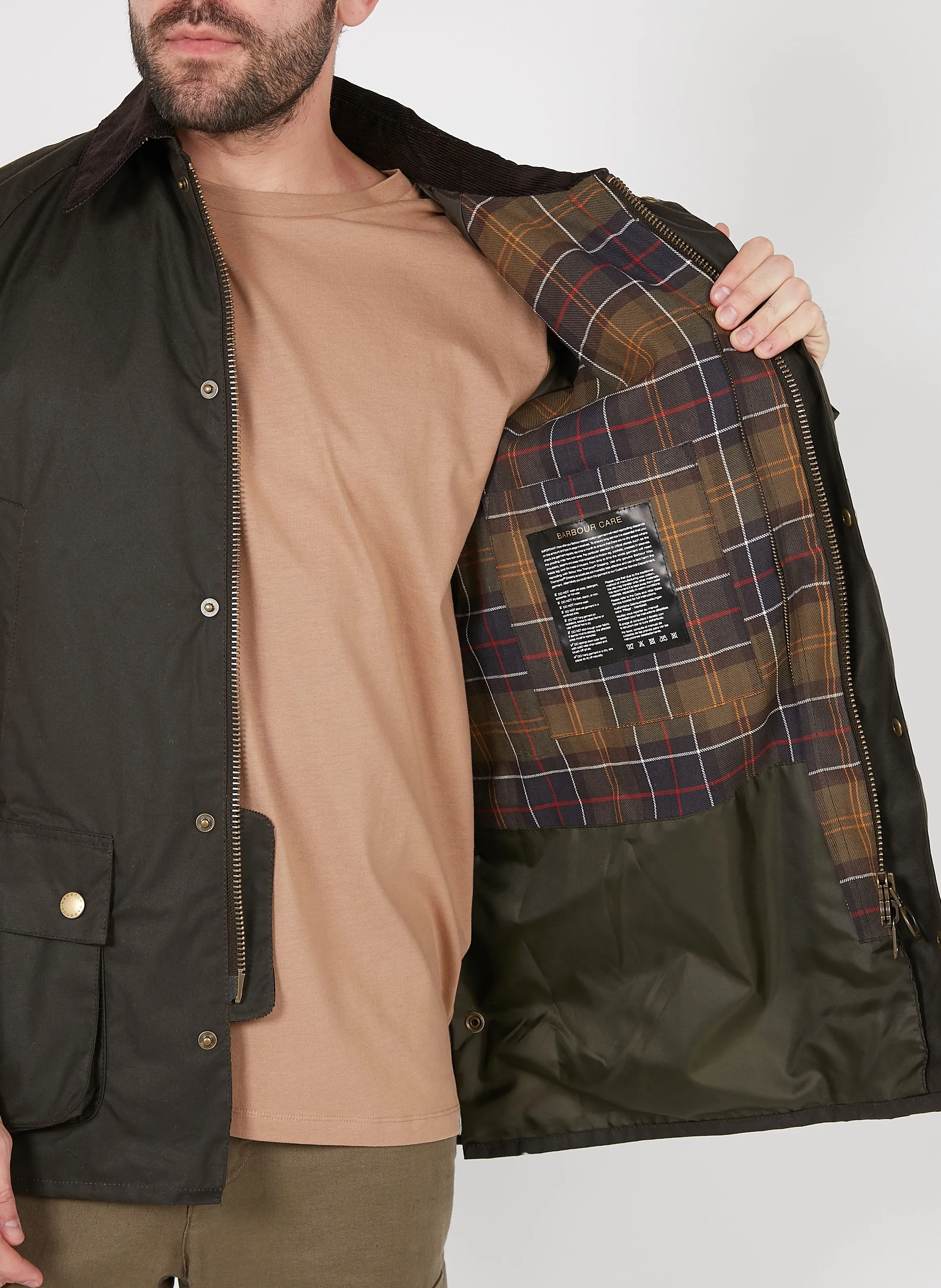  BARBOUR   ASHBY - Cappotto collo classico in cotone | Kaki