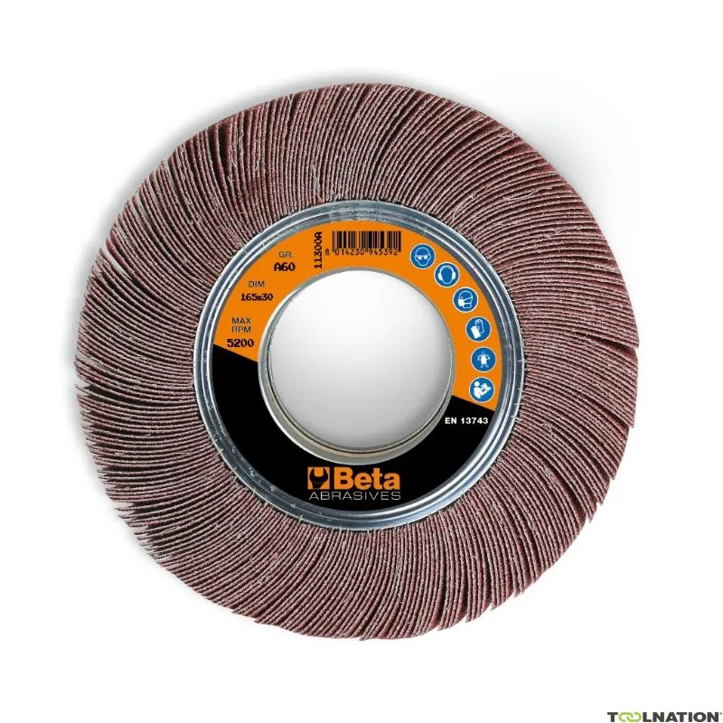 Beta 113000304 Disco lamellare Ø200 mm Ossido di alluminio Grana 40