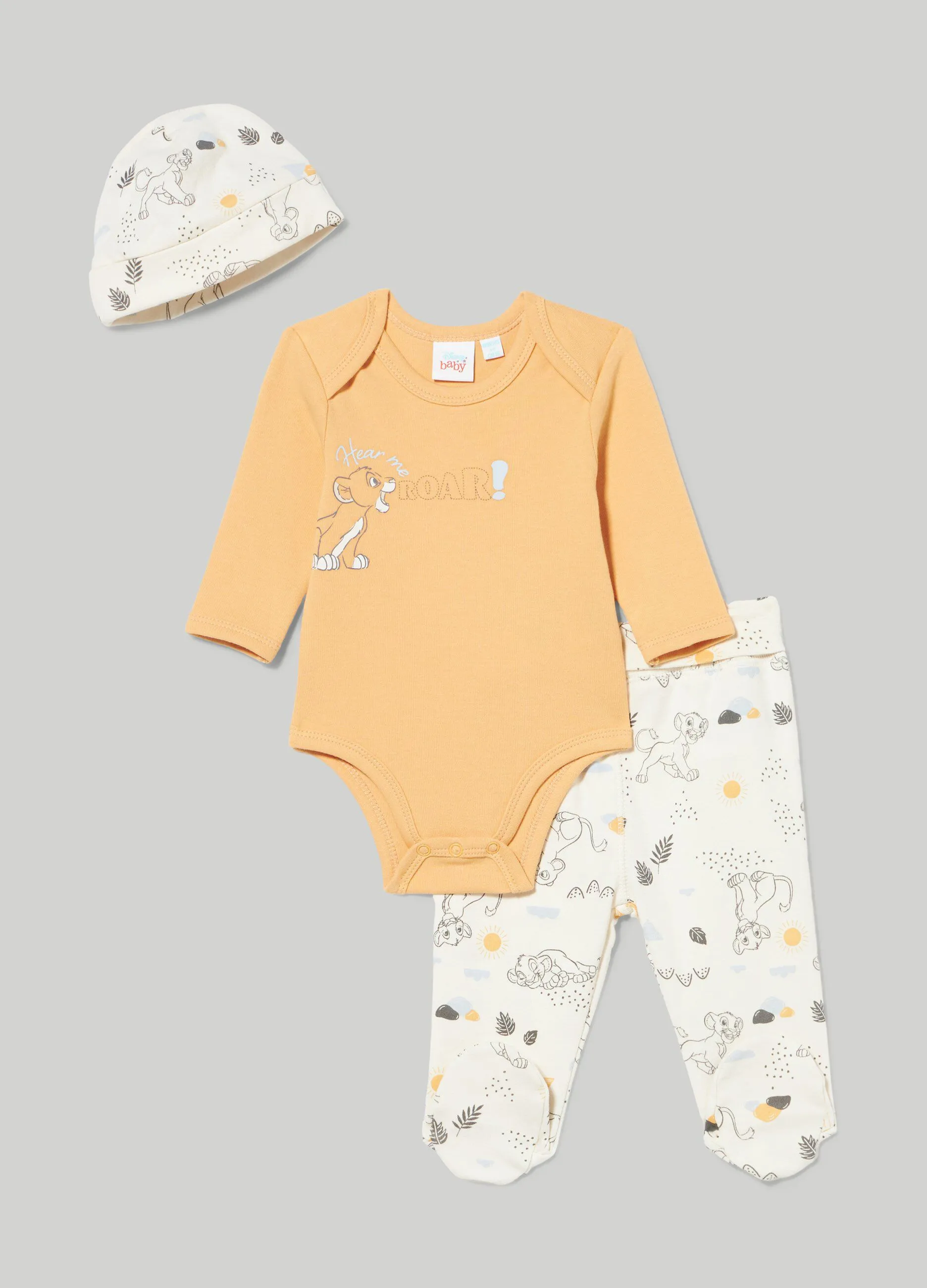 BLUKIDS  Set 3 pezzi in puro cotone 