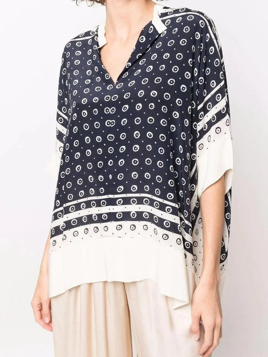 Blusa con stampa