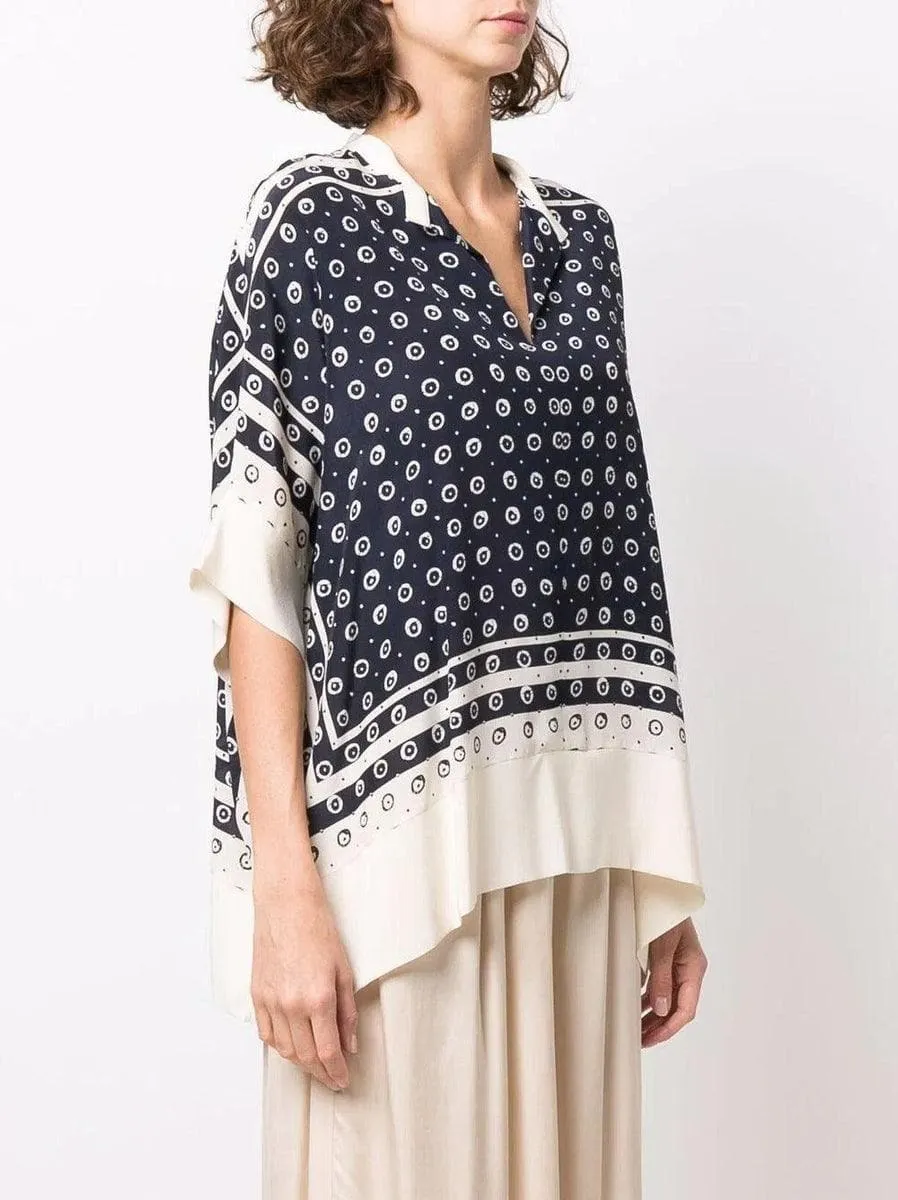 Blusa con stampa